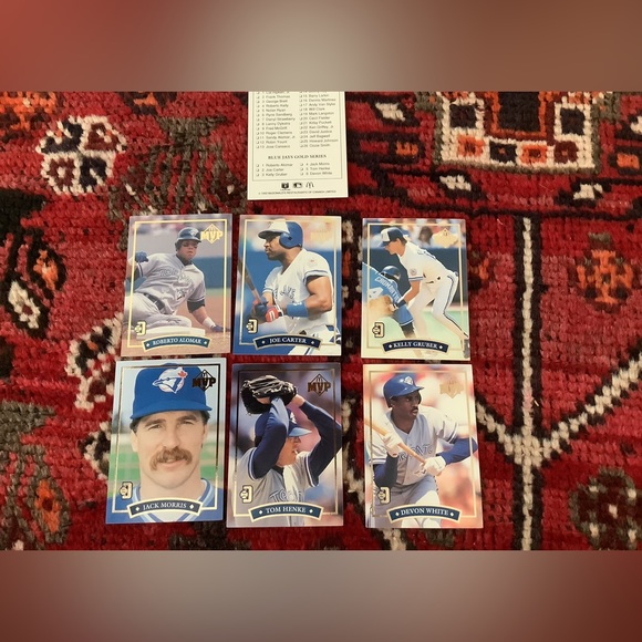 1992 DONRUSS McDonalds MVP Baseball Card Full Set + 6-Card BLUE JAYS MVP… - Picture 2 of 2